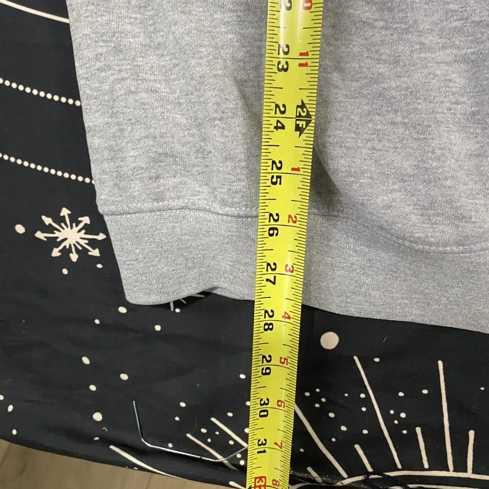 Carhartt Pull Over Hoodie Geay Mens Medium Loose Fit Utility Workwear - Picture 4 of 6
